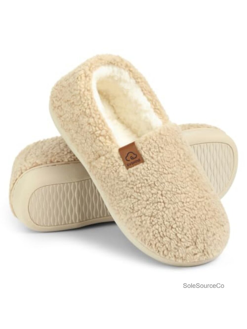 Faux Fur Memory Foam Fuzzy Slippers Non-Slip Washable Women